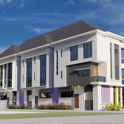 DUEFL06 1 Plan DUFL05-3Unit of 1Bedroom & 4Units of 2Bedroom sitting on a 370 Sq.m Land