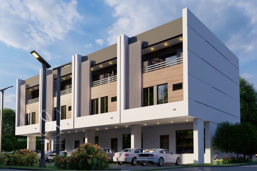 Plan KOTE07-4Bedroom Terrace Duplex on 1,241 Sq.m-8Units