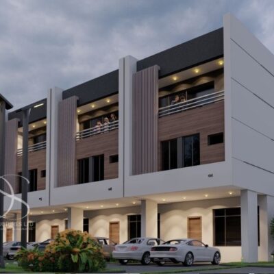 Plan KOTE07-4Bedroom Terrace Duplex on 1,241 Sq.m-8Units