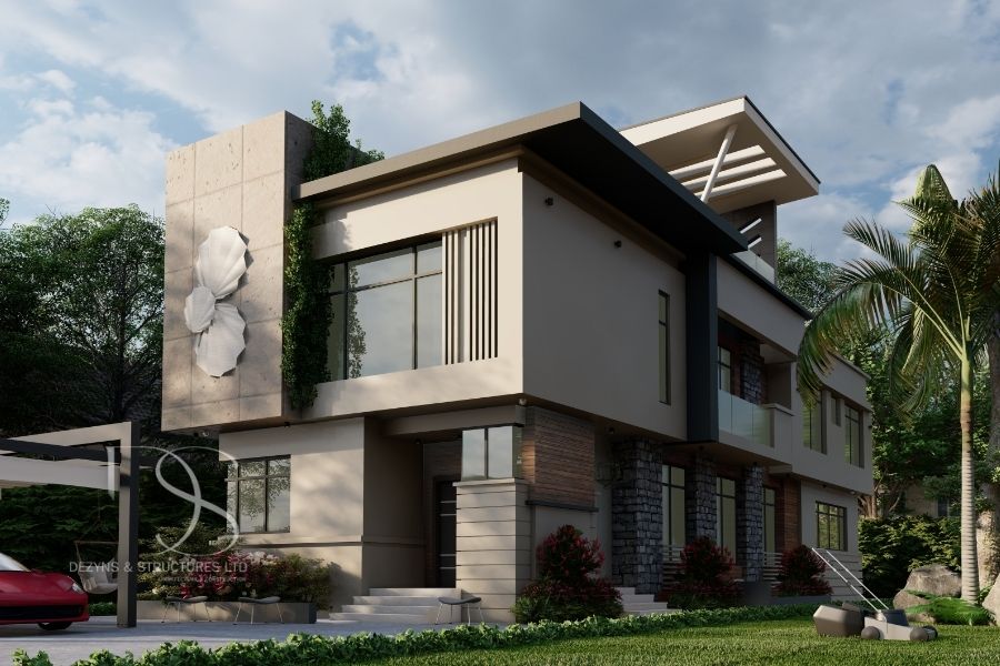 Plan NODU29-4Bedroom Duplex on 392 Sq.m Land