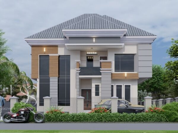 Plan SHDU27-4Bedroom Fully Detached Duplex (2 Units) on 650 Sq.m Land