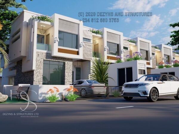 Plan SOTE06-6 Units of 4-Bedroom Terrace Duplexes on 1,141 Sq.m Land