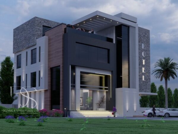 Plan TJHO06-35Room Hotel on 1,400 Sq.m Land