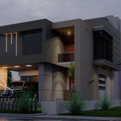 Plan TUDU33-6Bedroom Duplex on 450 Sq.m Land