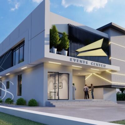 Plan DUEV02-200-300 Seater Event Center on 450 Sq.m Land