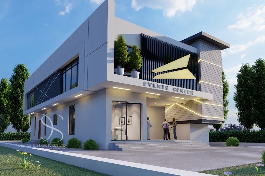 Plan DUEV02-200-300 Seater Event Center on 450 Sq.m Land