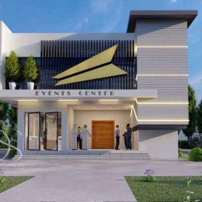 Plan DUEV02-200-300 Seater Event Center on 450 Sq.m Land