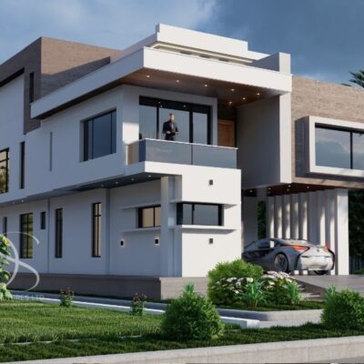Plan WADU35-Duplex Design on 430Sq.m Land