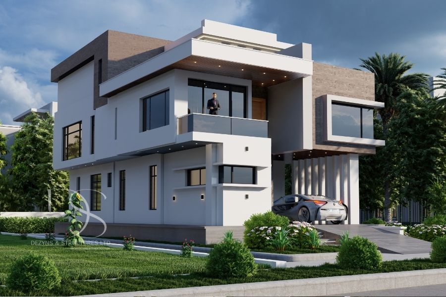 Plan WADU35-Duplex Design on 430Sq.m Land