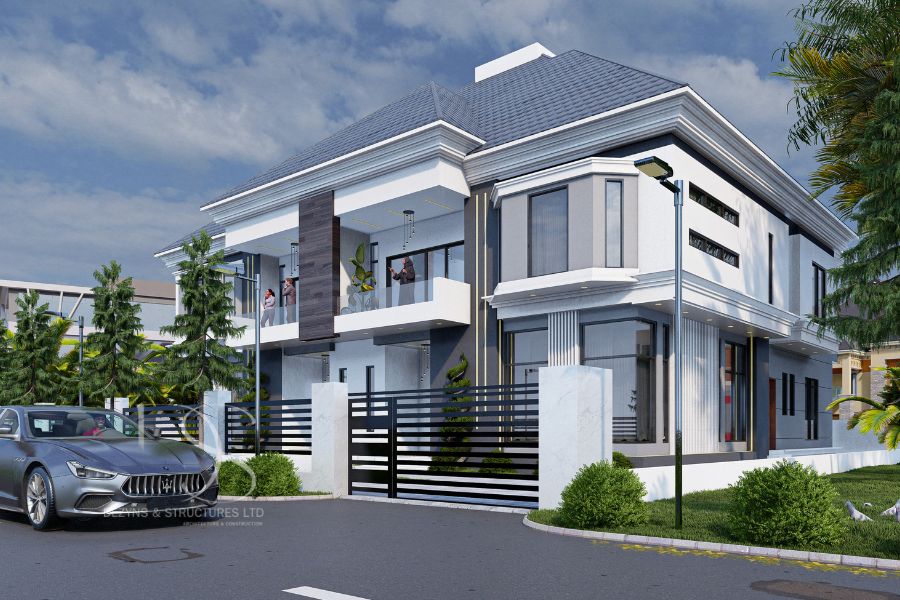 Semi-Detached Duplex Architectural Plan Semi-Detached Duplex Architectural Plan