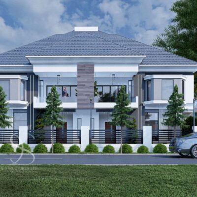 Semi-Detached Duplex Architectural Plan Semi-Detached Duplex Architectural Plan