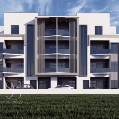 Plan BOFL27-Multi-Unit Apartment Architectural Plan on 750 Sq.m Land