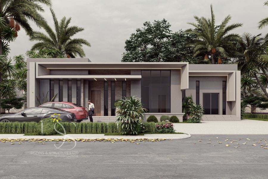 Plan DABU12-4Bedroom Bungalow Architectural Plan on 900 Sq.m Land