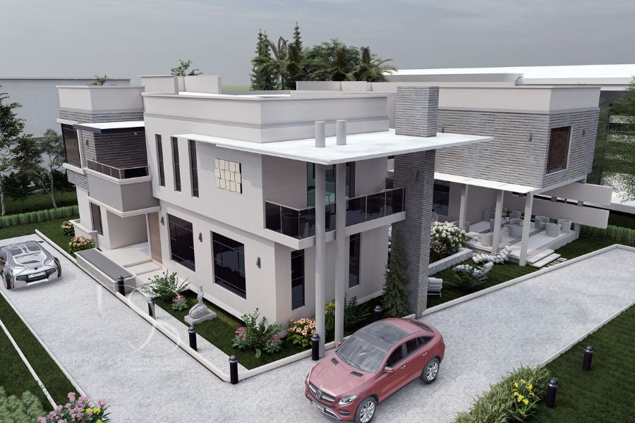 Plan DADU70-5Bedroom Duplex on 900 Sq.m Land