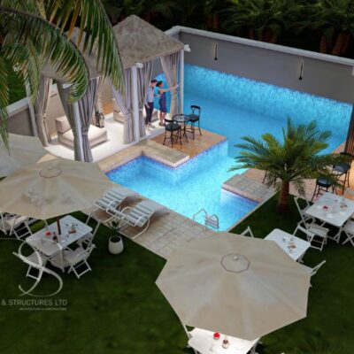 Plan DAHO19-68Room Hotel with Luxury 3-Bedroom Penthouse Duplex on 2,800 Sq.m Architectural Plan