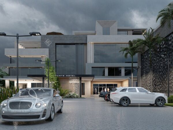 Plan DAHO19-68Room Hotel with Luxury 3-Bedroom Penthouse Duplex on 2,800 Sq.m Architectural Plan