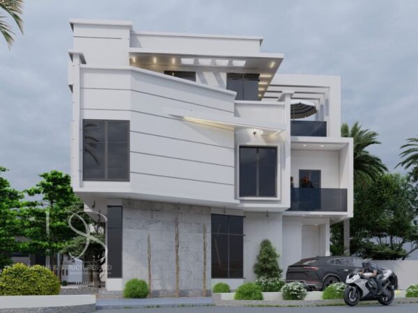 Plan JEDU57-4Bedroom Duplex Design on 290 Sq.m Land