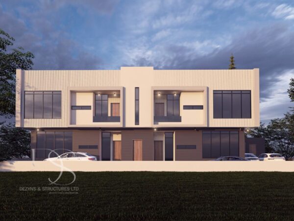 Plan KAFL29-4Unit 2-Bedroom Flats on 450 Sq.m Land