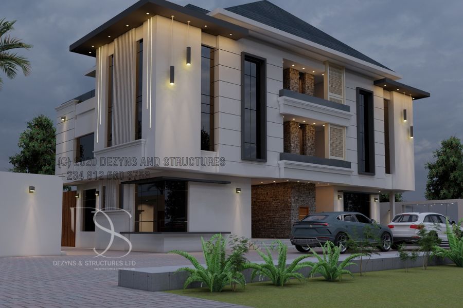 Plan NAFL22-10Unit Apartment Design Building on 480 Sq.m Land