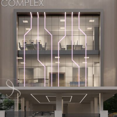 Plan OOOF03-Office and Residential Complex – 8 Office Spaces & 2 Self-Contained Units on 450 Sq.m Land