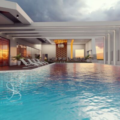 Plan PEMA04-Shopping Mall with Multipurpose Hall, Restaurants, Lounge & Basement Parking on 2,450 Sq.m Land