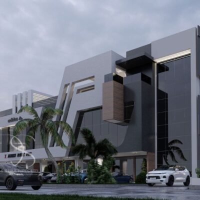 Plan PEMA04-Shopping Mall with Multipurpose Hall, Restaurants, Lounge & Basement Parking on 2,450 Sq.m Land