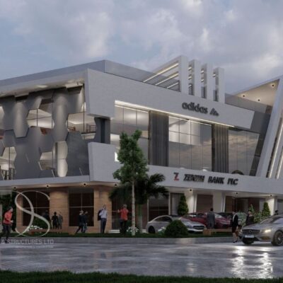 Plan PEMA04-Shopping Mall with Multipurpose Hall, Restaurants, Lounge & Basement Parking on 2,450 Sq.m Land