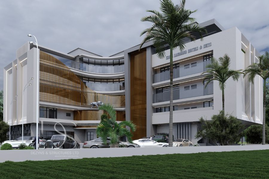 Plan RAHO15-30Room Hotel with 3 Units of 1-Bedroom Duplex Apartments on 2,500 Sq.m Land