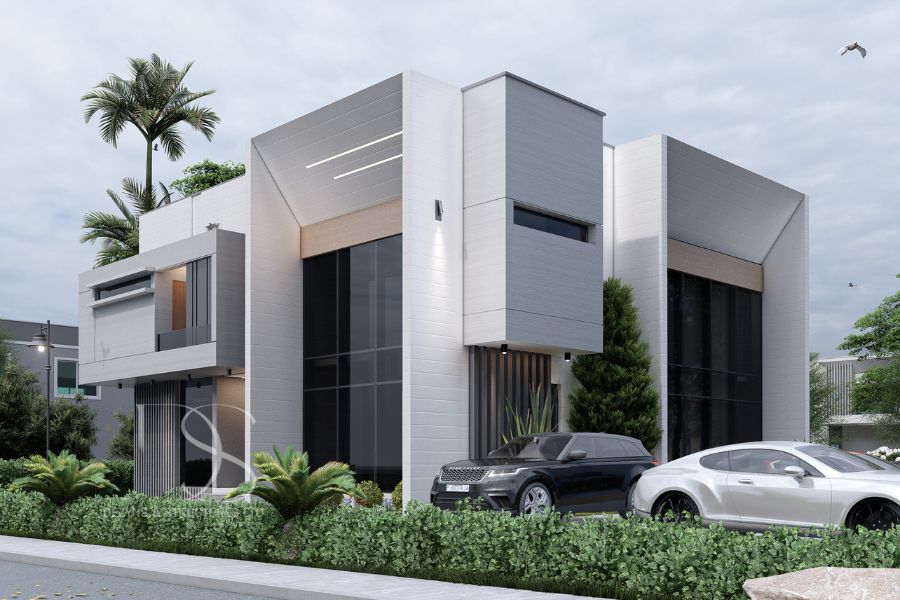 Plan SIDU72-4Bedroom Duplex on 690 Sq.m Land
