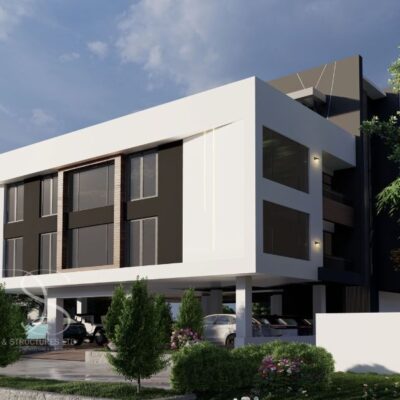Plan SUFL28-11Units of 2-Bedroom Flats & 2 Units of 3-Bedroom Penthouse Apartments on 980 Sq.m Land