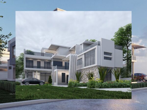 Plan TIDU71-6Bedroom Duplex on 900 Sq.m Land