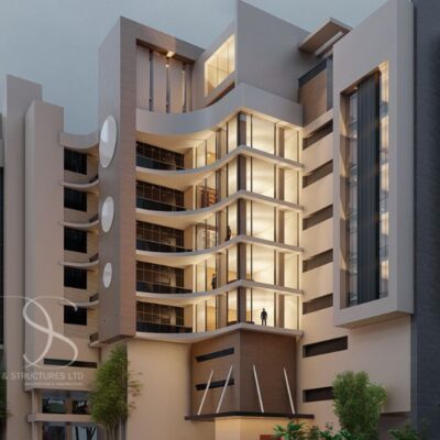 Plan TUFL23-40Units Apartment Complex with Duplex Penthouse on 2,400 Sq.m Land