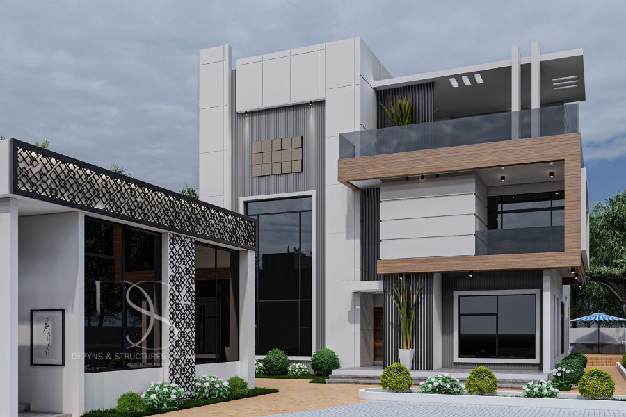 Plan YUDU63-4Bedroom Duplex Architectural Plan on 480 Sq.m Land